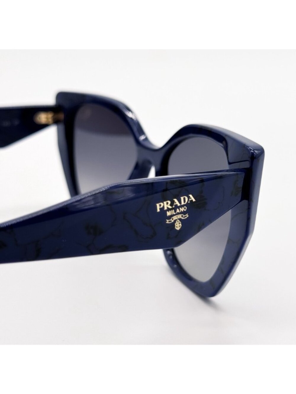 NEW PRADA SUNGLASSES PR19ZS 18D5W1 OVERSIZED BLUE WOMEN EYEWEAR PR 19ZS, SPR 19Z - Picture 7 of 11